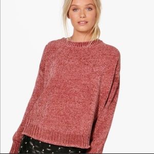 Aerie Pink Chenille Sweater